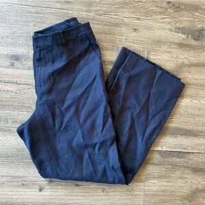 Lauren Ralph Lauren |Dark Blue Flat Front Linen Pants sz 10 P